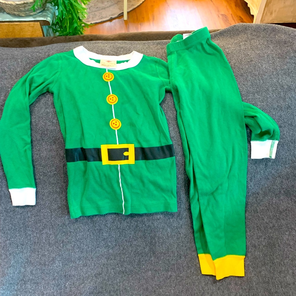 Hanna Andersson kids Elf PJ set size 5